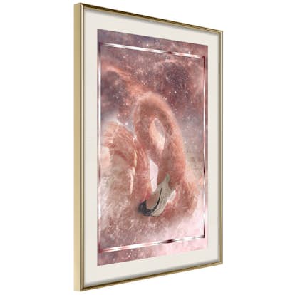 Poster Artgeist Affisch Space Flamingo