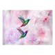 Fototapet Arkiio Självhäftande Colourful Hummingbirds Purple