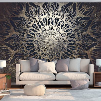 Fototapet Arkiio Självhäftande Spider Web Brown