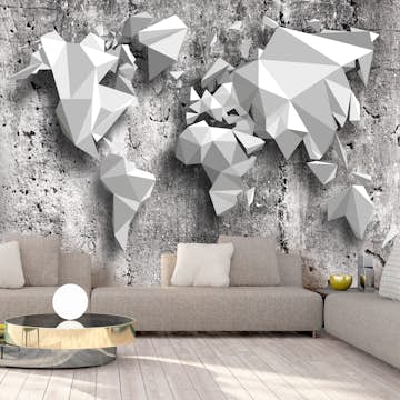 Fototapet Arkiio Självhäftande World Map Origami