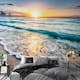 Fototapet Arkiio Walk Along the Seashore Självhäftande