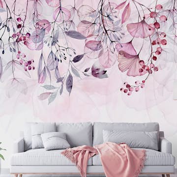 Fototapet Arkiio Foggy Nature - Pink