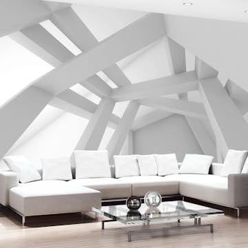 Fototapet Arkiio White Construction
