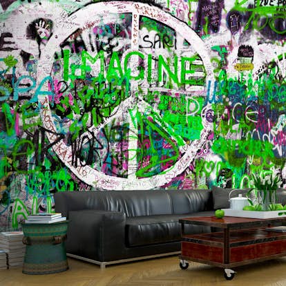 Fototapet Arkiio Green Graffiti