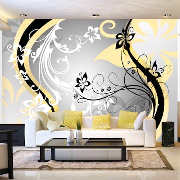 Fototapet Arkiio Art Flowers Yellow