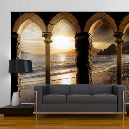 Fototapet Arkiio Självhäftande Castle On The Beach