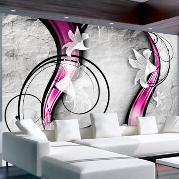 Fototapet Arkiio Självhäftande Dance With Lilies