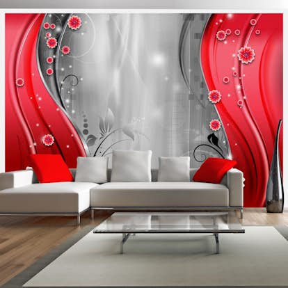 Fototapet Arkiio Behind The Curtain Of Red
