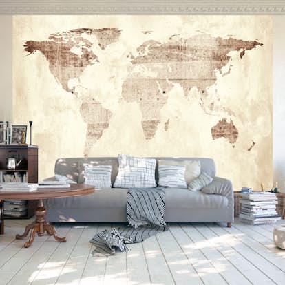 Fototapet Arkiio Självhäftande Precious Map