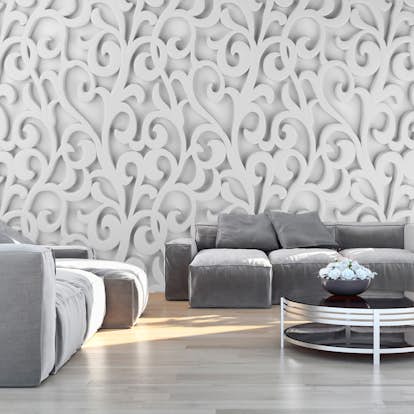 Fototapet Arkiio White Ornament