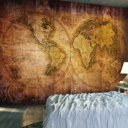 Fototapet Arkiio World On Old Map