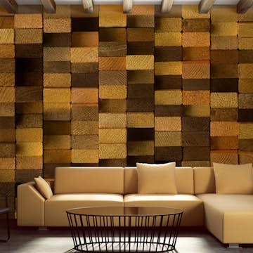 Fototapet Arkiio Wooden Wall 50x1000 cm