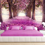 Fototapet Arkiio Självhäftande Pink Path