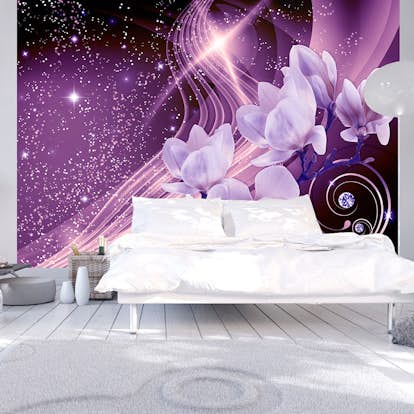 Fototapet Arkiio Självhäftande Purple Milky Way