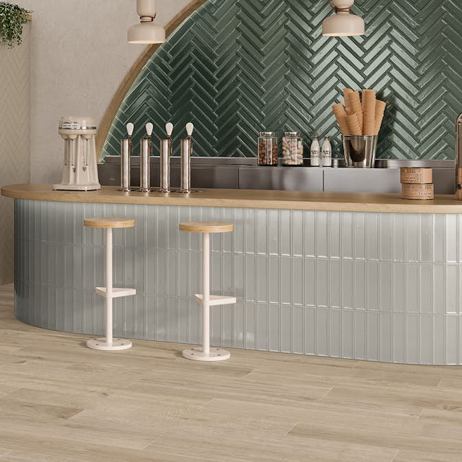 Kakel Tenfors Jewell Pearl Blank 7,5x30 cm