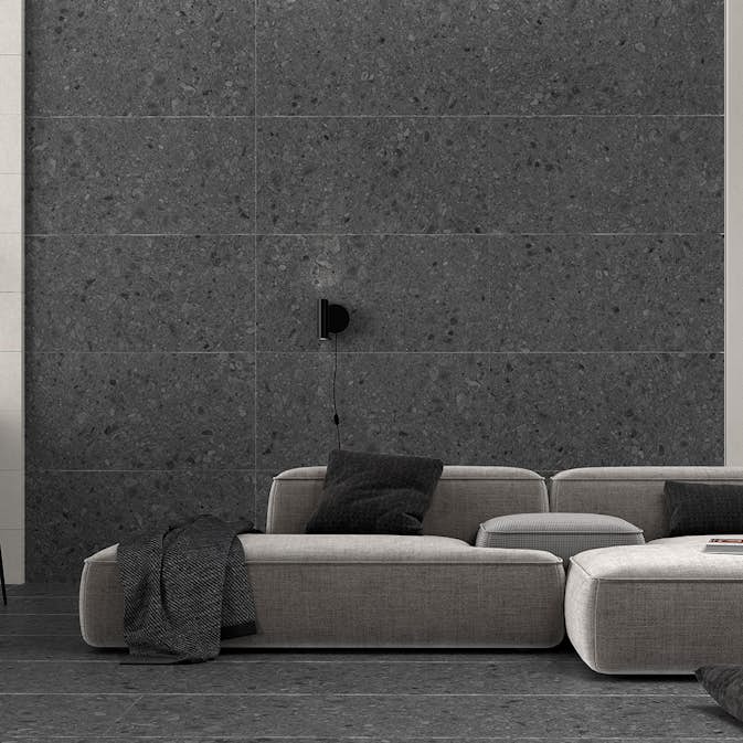 Klinker Tenfors Flodsten Night 90x90 cm