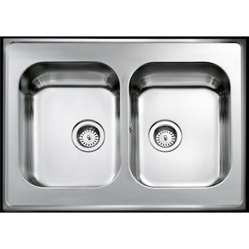 Heltäckande Diskbänk Intra Atlantic H 600 med Korgventil