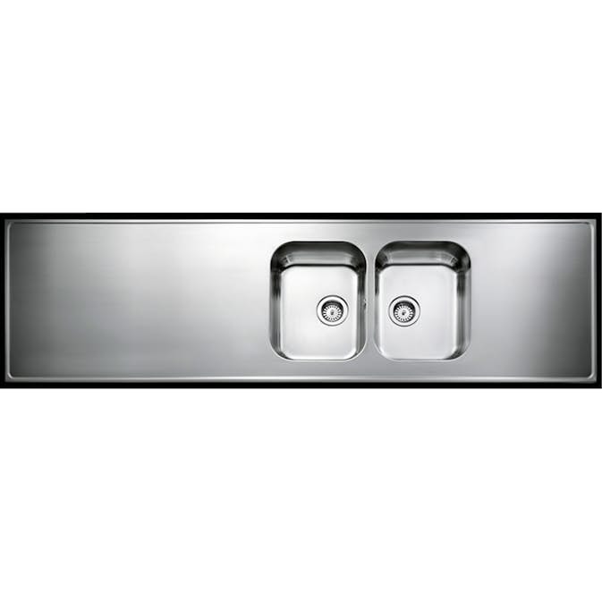 Heltäckande Diskbänk Intra Atlantic H 610 Halvcentrerad med Korgventil och Kranhål