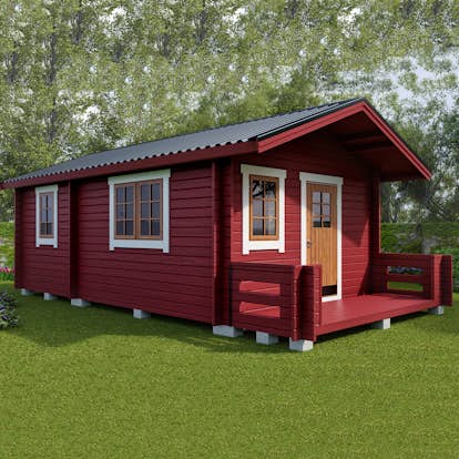 Attefallshus Sorselestugan 24 m2 Rum 12+12 m2
