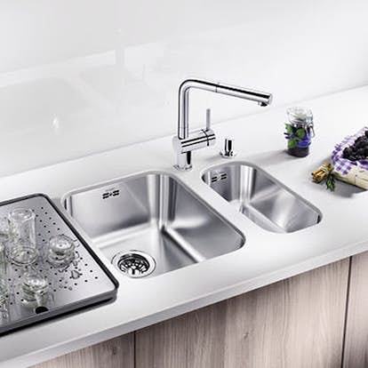 Avrinningsplan Blanco Rostfritt Stål 425 x 365 mm