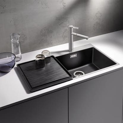 Avrinningsplan Blanco Svart Plast för Diskho & Köksvask