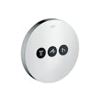 Inbyggnadsblandare Axor ShowerSelect Rund 3-utlopp