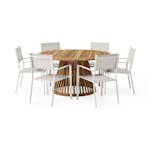 Matgrupp Comfort Garden Lakenview Matbord Rund 150 med 6 Las Vegas Karmstolar