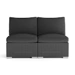 Utesoffa Comfort Garden Wisconsin Loungesoffa Utomhus utan Armstöd 2-sits Konstrotting