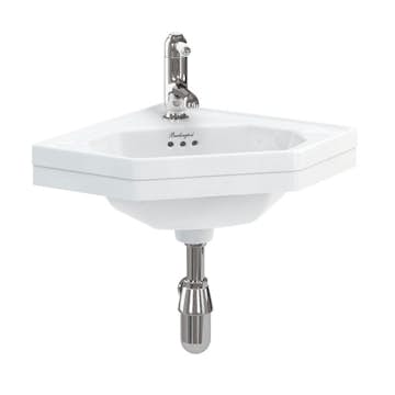 Tvättställ Burlington B10 598 mm Hörnmontage