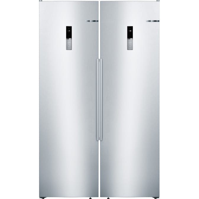 Kyl- & Fryspaket Bosch Serie 6 KSV36BIEP + GSN36BIEP Rostfri 186 cm