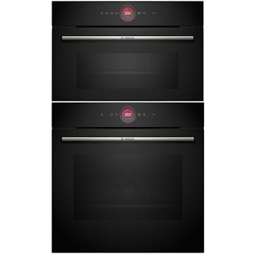 Ugn och Mikro BOSCH HBG7221B1 + CMG7241B1 Serie 8 Kompaktugn Med WiFi