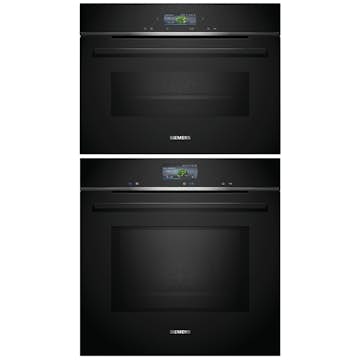 Ugn och Mikro Siemens iQ700 HM736G1B1 + CM724G1B1 Svart