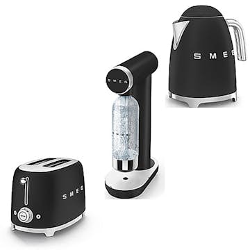 Brödrost, Vattenkokare och Kolsyremaskin Smeg Svart