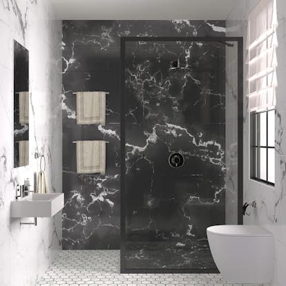 Duschvägg Hietakari Bläk 731 New York Fast