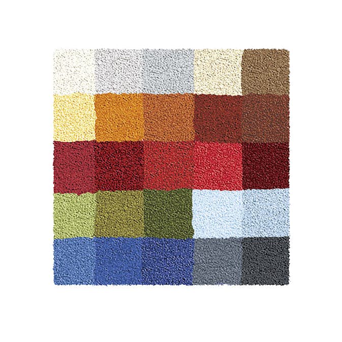 Badrumsmatta Kleine Wolke Cubetto Fyrkantig Flerfärgad