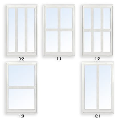 Bågpost Till 3-glas Vitmålat