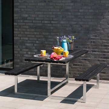 Picknickbord PLUS Basic Svart Utomhus