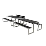 Picknickbord PLUS Zigma Svart Dubbel Utomhus