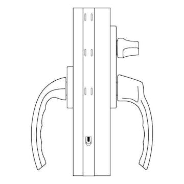 Beslagspaket Outline för 3-glas Fönsterdörrar