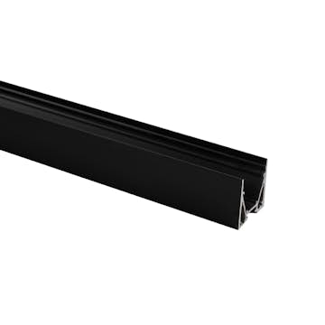 Profil Hide-a-lite Maxi U Svart 2 m