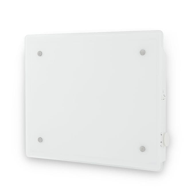 El-element Adax Eco Basic G Glass 02 Kbt Vit Glas Radiator för Väggmontering