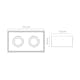 Downlight SG ARMATUREN Cube Lux 14W 2700K IP44 LED