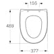 Toalettsits Gustavsberg Nautic Slim Seat