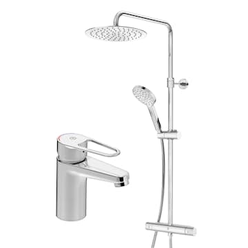 Blandarpaket Gustavsberg Nya Nautic Krom