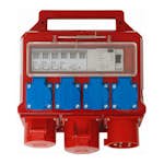 Byggplatscentral Byggström med Jordfelsbrytare 32 A, Typ 3