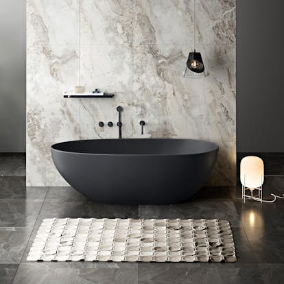 Badkar Bathlife Klok Svart