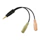 Headsetuttag LogiLink Mic/Ljud 3,5mm