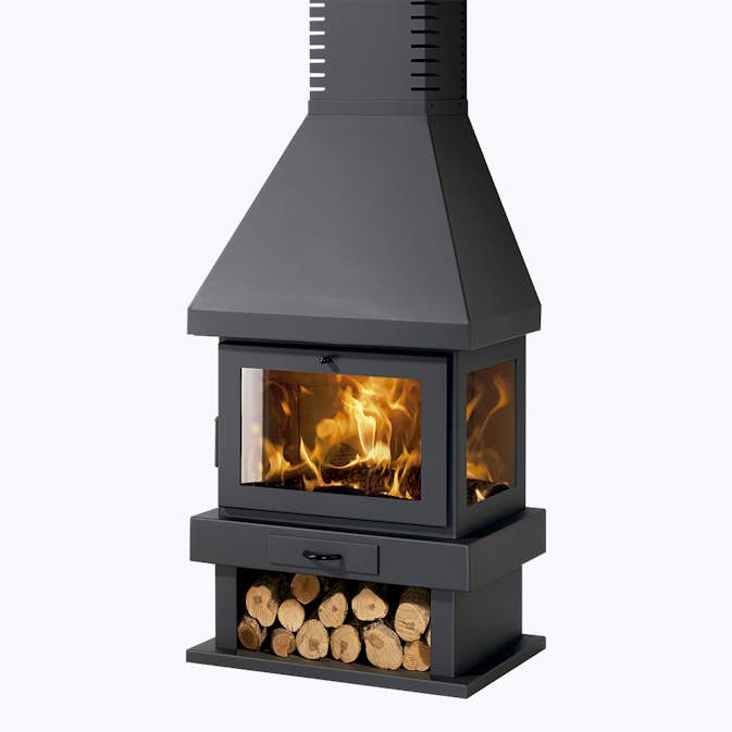 Braskamin Panadero Canada EcoDesign Med Sidoglas & 8kW