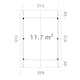 Carport Palmako Robert 11,7 m2
