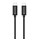 USB-C Champion Kabel 2m 100W Svart